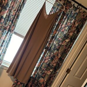 Brown Ribbed Jumpsuit